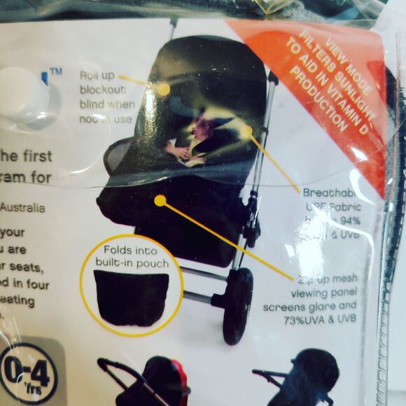 Baby Child Stroller Pram Buggy Sleep Pod Sun Shade Cover Canopy UNIVERSAL NEW - Picture 9 of 11